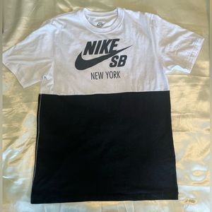 Men's Black/White Nike SB Tee